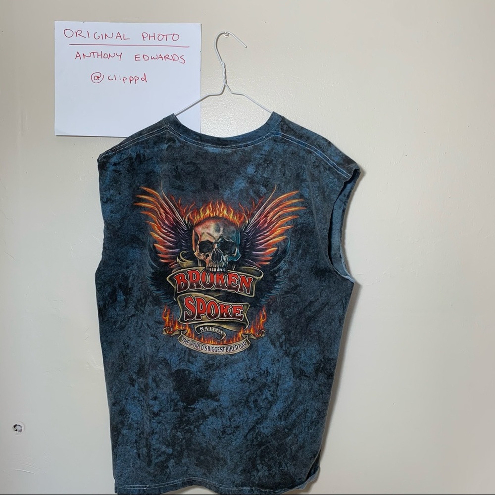 Broken Spoke Men’s Biker/Motorcycle Tank Top